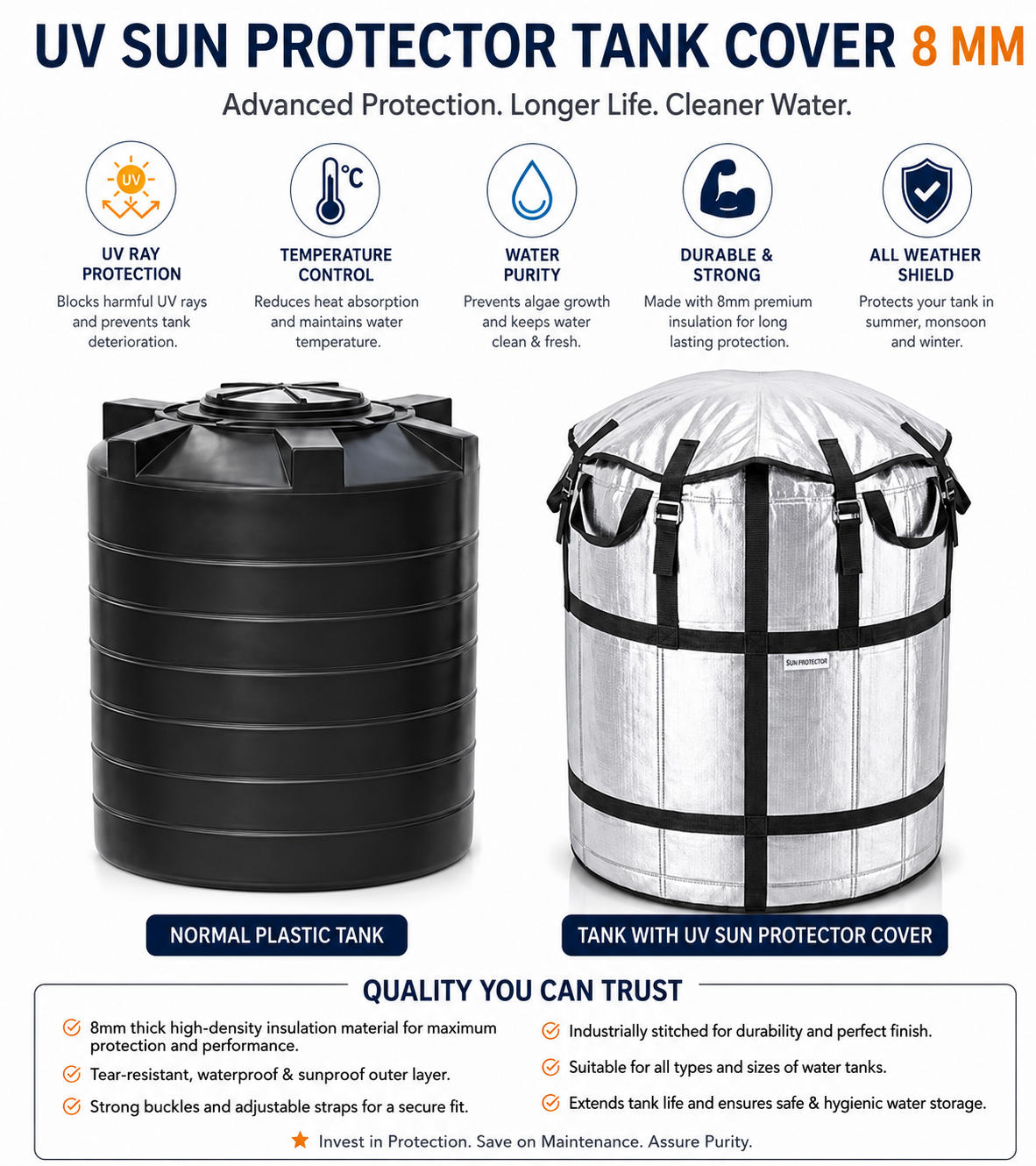 Water tank cover