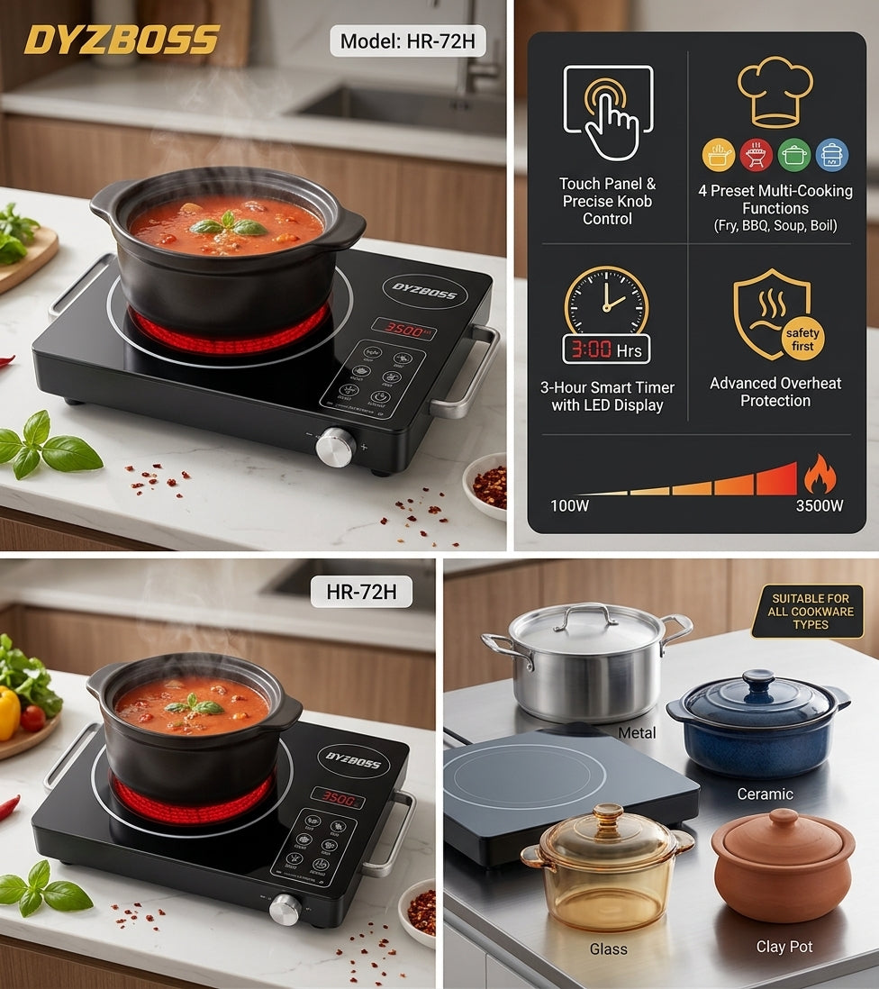 Dysboss infrared cookware 3500 watt induction