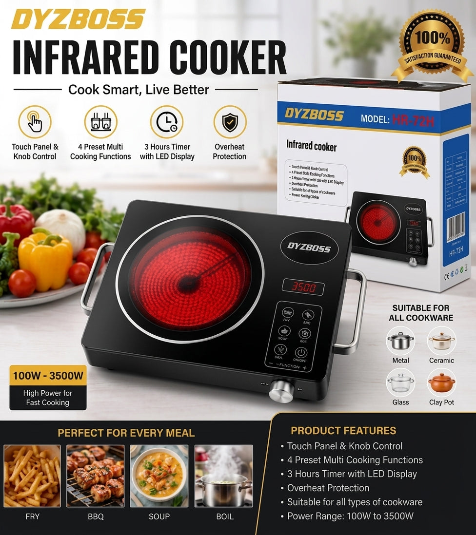 Dysboss infrared cookware 3500 watt induction