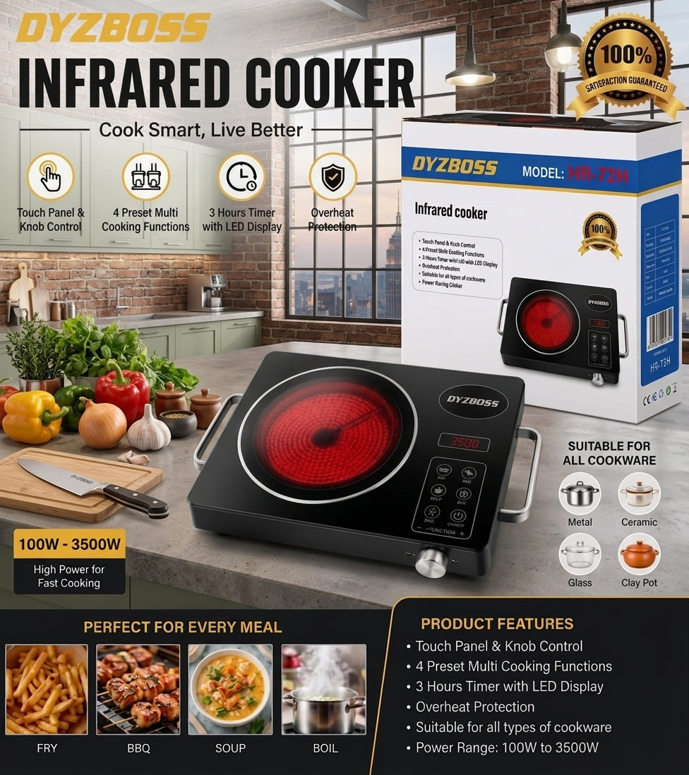 Dysboss infrared cookware 3500 watt induction