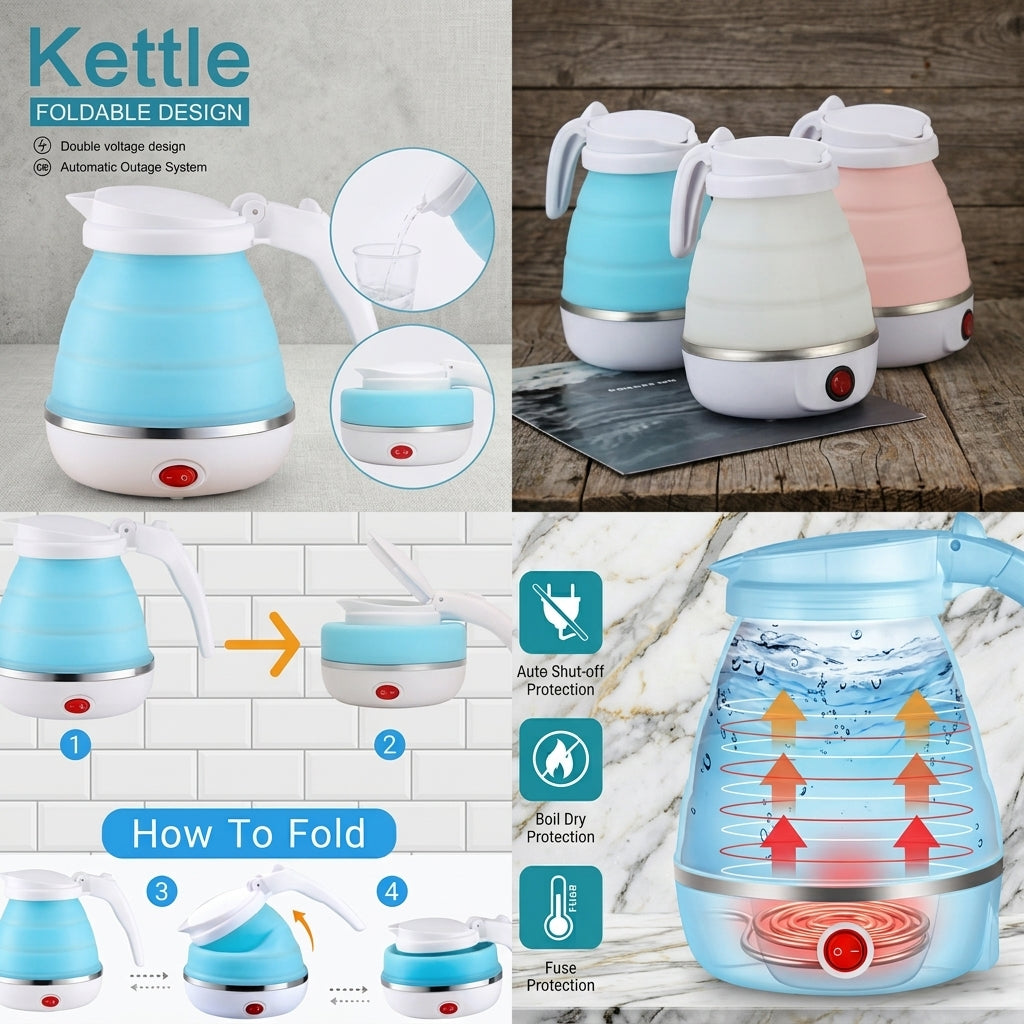 Silicon foldable kettle
