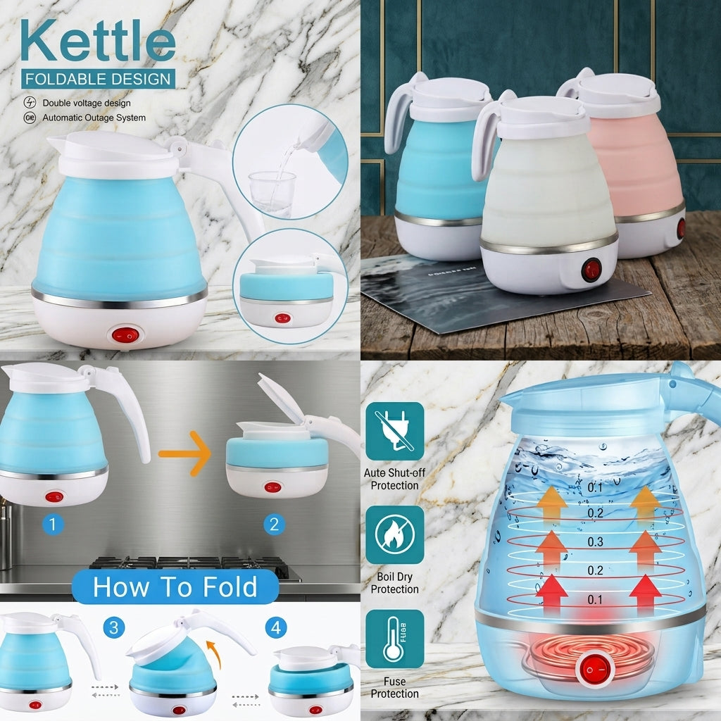 Silicon foldable kettle